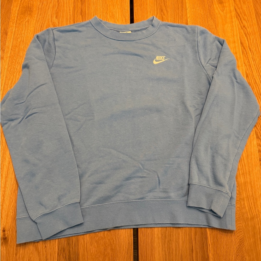 Nike Light Blue Fleecey Basic Sweatshirt Size M